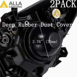 LED High Low Beam Headlight Bulb Fog Light Dust Seal Lamp Cover Housing Cap 2.76 - Picture 1 of 5