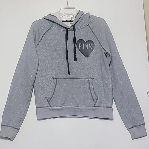 UNDERCOVER Felpa con cappuccio pullover ROSA Victoria's Secret donna grigio Taglia Medium