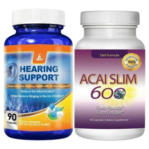 Hearing Health Support Relief Ear Ringing Acai Slim Berry Weight Loss Supplement - Picture 1 of 12