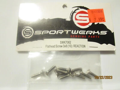 Sportwerks SWK7062 Flat-Head Screws(10) 3x8mm: Reaction - Image 1 of 3