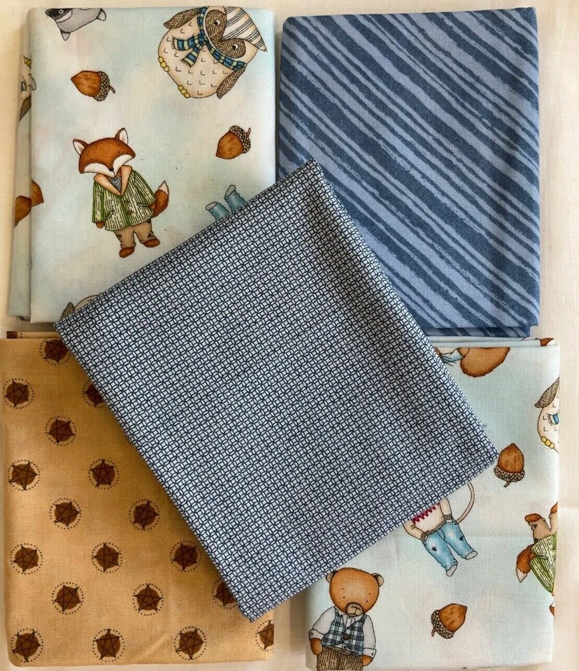 FAT QUARTER BUNDLE OF 5-100% COTTON - FQ630 - Image 1 of 1