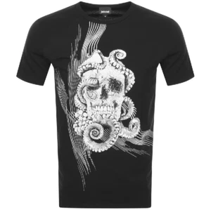 JUST CAVALLI Men's Skull Black T-Shirt. Size: Large - Picture 1 of 5