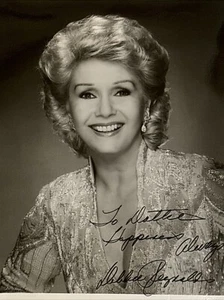 Vintage Debbie Reynolds Photo 8x10 B & W Glossy Signed - Picture 1 of 7
