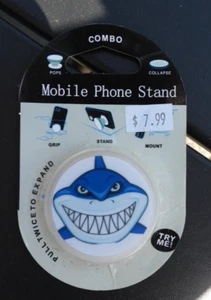 Sharkface mobile phone stand pop and collapse: new in package - Photo 1 sur 2