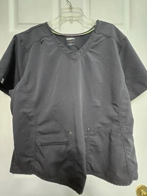 Scrubstar Scrub Top size 3XL-Grey/Pewter V-Neck-Chest 29"/L 27.5" - Image 1 of 4