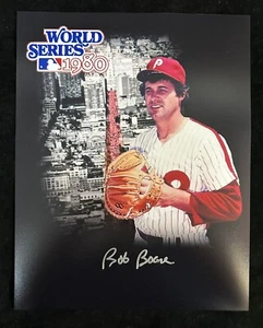 BOB BOONE Signed Autographed 11" x 14" Baseball Photo Philadelphia Phillies COA - Picture 1 of 1