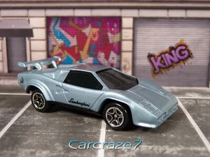 1999 Matchbox Top Class Series Light Blue Lamborghini Countach LP 500 S Loose D5 - Picture 1 of 3