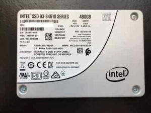 New Intel D3-S4610 Series 480GB SSD 2.5" SATA III 6Gb/s XCV10132 SSDSC2KG480G8 - Afbeelding 1 van 2