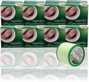 Vardhaman Organica Organic Cotton Eyebrow Threading Thread India - Pack of 8 - Picture 1 of 1