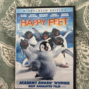 Happy Feet (DVD, 2007, Widescreen Edition) Elijah Wood, Robin Williams D8 - Picture 1 of 1