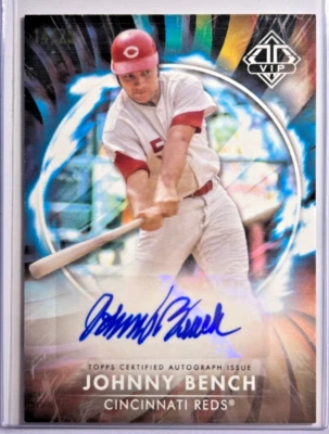 Johnny Bench AUTO #/23 Topps Transcendent VIP Gold 2023 Autograph SP Reds HOF AU - Image 1 of 2