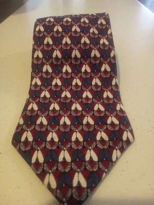 Structure Architecture Multicolor Geometric Silk Tie No Errors Extra Long - Image 1 of 4