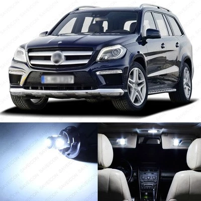 19 x White LED Interior Light Package For 2006 - 2011 Mercedes ML550 ML350 +TOOL - Image 1 of 4