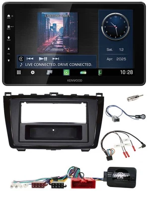Kenwood Lenkrad Bluetooth USB DAB Autoradio für Mazda 6 08-12 schwarz glänzend - Bild 1 von 4