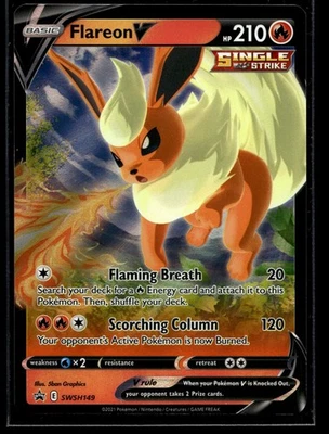 Flareon V Promo SWSH: Sword & Shield Promo Cards SWSH149 NM - Image 1 of 2