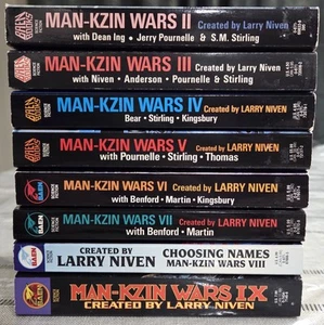 The Man-Kzin Wars 2-9 - Lot of 8 - Larry Niven - Sci-Fi - Baen Books  - Picture 1 of 3