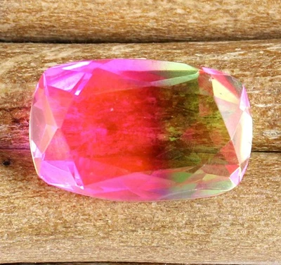 双色碧玺 37.50 克拉/27 毫米气垫巴西宝石认证 T16635 — 第 1/4 张图片