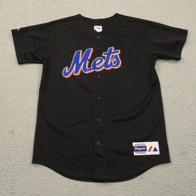 VINTAGE New York Mets Jersey Mens Small Mike Piazza Made in USA Alternate 2000s - Image 1 of 4
