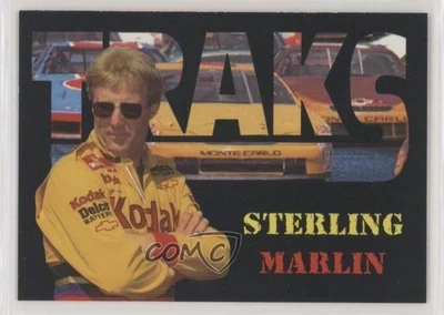 1996 Traks Review & Preview Triple-Chase Sterling Marlin #TC1 - Image 1 of 2