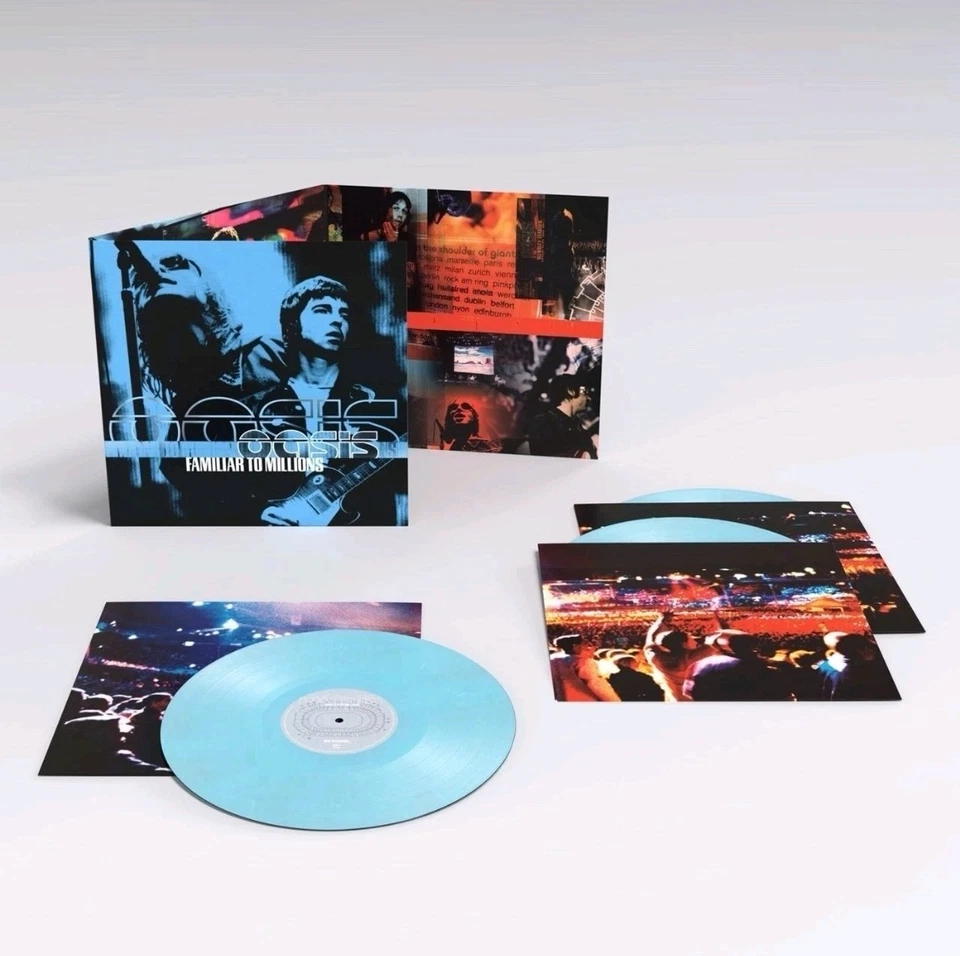 Oasis - Familiar to Millions - Limited Edition Triple BLUE Vinyl LP - PRESALE - Image 1 of 1