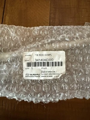 Vara de amarração interna 34140AC000 Subaru Baja Legacy Outback 2.5L 3.0L fabricante de equipamento original nova 1998-2006 - Imagem 1 de 2