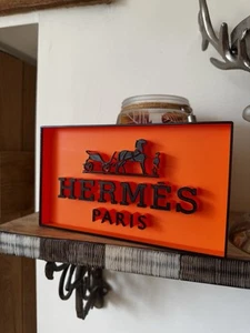 Hermes Paris 3D Sign - For Man Cave, Bar, Garage, Bedroom, Office | Large - Picture 1 of 8