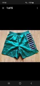 VINTAGE PUMA NYLON SHORTS SIZE MEDIUM/SMALL - Picture 1 of 5