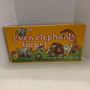 Vintage 1981 Even Elephants Forget Memory Game by Parker Brothers *INCOMPLETE* - Picture 1 of 16
