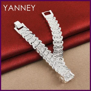 New 925 Sterling Silver 8 Inches Fine Watch Strap Bracelet For Women Hip Hop - Picture 1 of 23