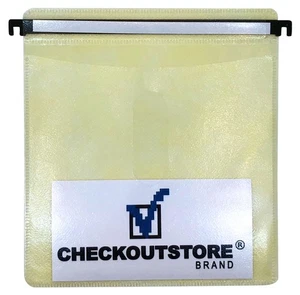 400 CD Double-sided Refill Plastic Hanging Sleeve Yellow - Picture 1 of 1