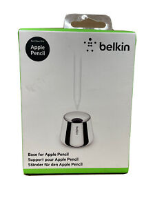 Belkin Base Stand For Apple Pencil POLISHED METAL Holder NEW IN BOX! 🌟