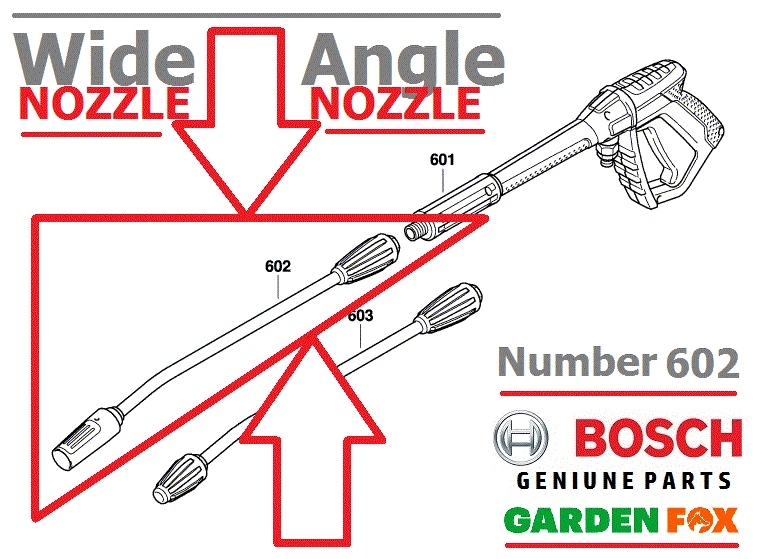 Genuine Bosch GHP 5-65X Vari Fan LANCE & NOZZLE F016L73281 516 - Image 1 of 1