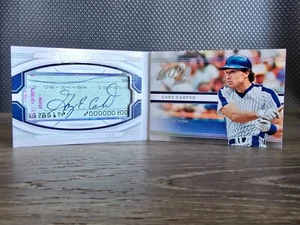 Panini National Treasures Gary Carter Legendary Signatures 2022 corte 7/10 automático - Imagen 1 de 8