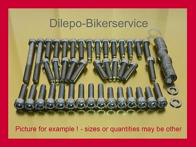 Tornillos de acero inoxidable pernos motor cubierta para Triumph Daytona 955 i 955i Foto 1 de 2