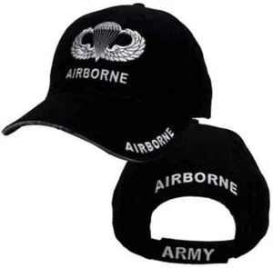 NEW United States U.S. Army Airborne Jump Wings Baseball cap hat. Black. 5429 - Picture 1 of 1