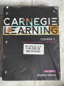 Carnegie Learning Course 3 Middle School Math Solution Volume 1-2 Student Ed. - Picture 1 of 2