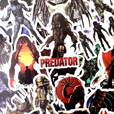 50pc Alien vs. Predator Phone Laptop Water Bottle Decal Sticker Pack - Image 1 of 4