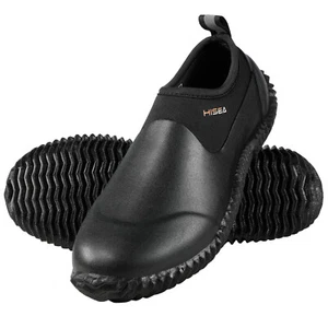 HISEA Unisex Waterproof Garden Shoes Slip-On Rain Boot Stretch-Fit Camp Car Wash - Picture 1 of 54