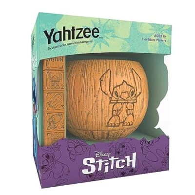 YAHTZEE: Disney Stitch | Collectible Stitch Tiki Style Dice Cup Dice Game - Image 1 of 4