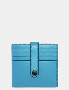 COACH Originals Heritage Slim Card Case Wallet in Turquoise - NWT - Picture 1 of 7
