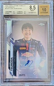 2020 Topps Chrome F1 Yuki Tsunoda RC Auto Autograph SP Formula 1 - Picture 1 of 3