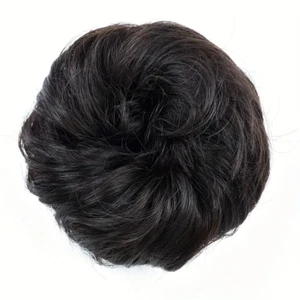 4 Inch Brazilian Human Hair Messy Hair Bun Chignon Extensions Scrunchy Updo Hair - Picture 1 of 13