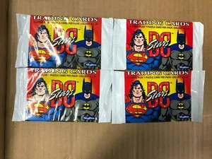 4 UNOPENED PACKS 1994 SkyBox DC Stars BATMAN SUPERMAN - Picture 1 of 1