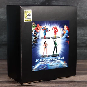 DC Super Heroes Team 4-Pack Resin Figures SDCC 2013 Exclusive New Unopened - Picture 1 of 8