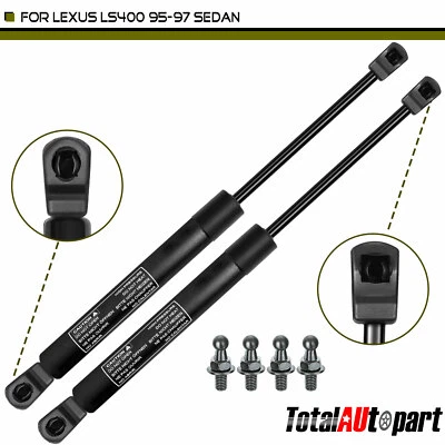 2x Soportes de elevación de capó puntales de amortiguador resortes hélice para Lexus LS400 1995-1997 4566 Foto 1 de 4