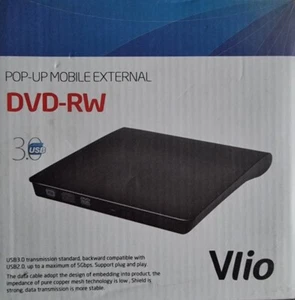 Pop-Up Mobile External DVD-RW USB 3.0 Reader and Writer use on laptops or pc - Picture 1 of 2