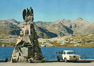 Postal Ospizio S. Gottardo Monumento San Gottardo Pass Guex Airolo Suiza - Imagen 1 de 2