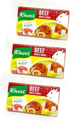 Cubos de caldo de carne Knorr (3 paquetes x 60 g)  Foto 1 de 4