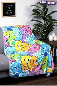 Officially Licensed Care Bears Characters Collage Soft, Colorful Throw {H20}