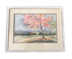 Kathryn Stinis Watercolor Painting Botanical Garden Palos Verdes California 1994 - Picture 1 of 6